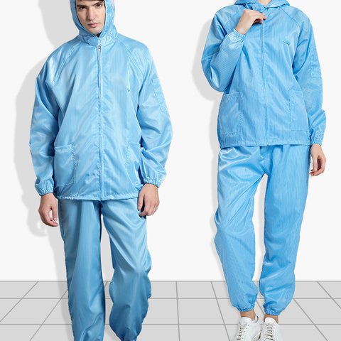 LN-1560103 Antistatische kleding voor cleanroom ESD Stofdicht pak Laboratoriumbeschermende kleding