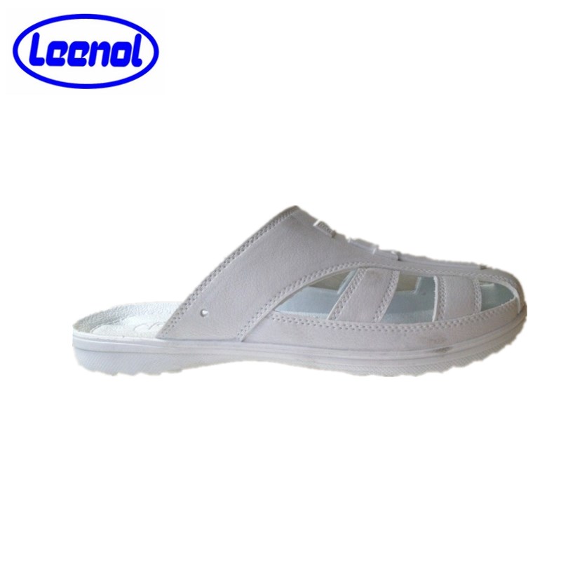 LN-1577101A Hoge kwaliteit Duurzame Unisex Cleanroom 6 Gaten Antistatische ESD SPU Slipper