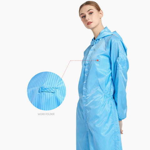 Wasbare antistatische kleding ESD Schutz Kittel voor cleanroom