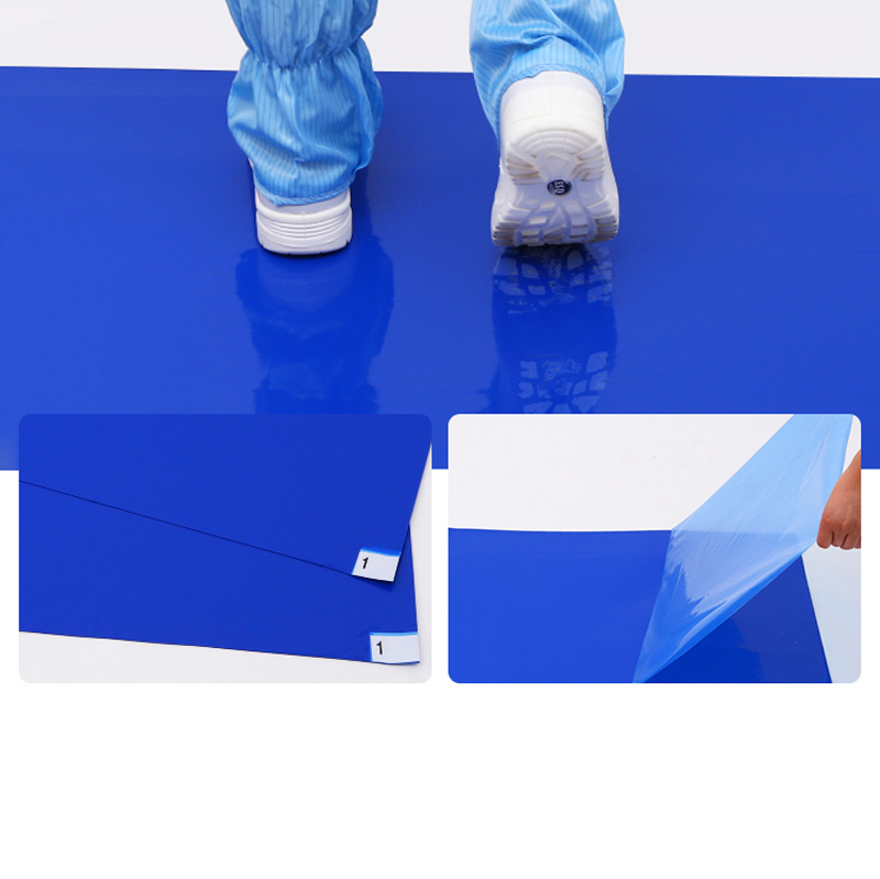 LN-1550095B_2436B-30 scheurbare antistatische kleverige mat wordt gebruikt voor blauwe ESD kleverige matten in elektronische werkplaatsen